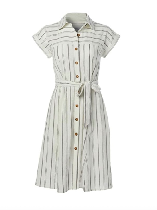 Calvin Klein Dresses & Skirts - Calvin Klein Stripe Midi Dress EUC Size 4